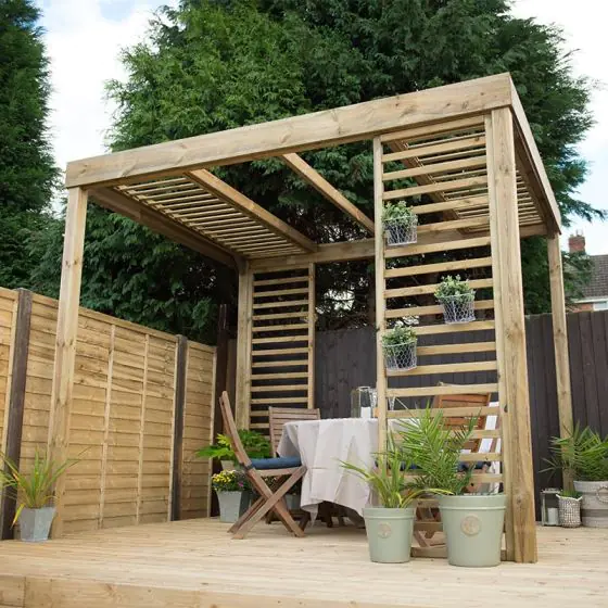 Forest Dining Pergola (with Panels)